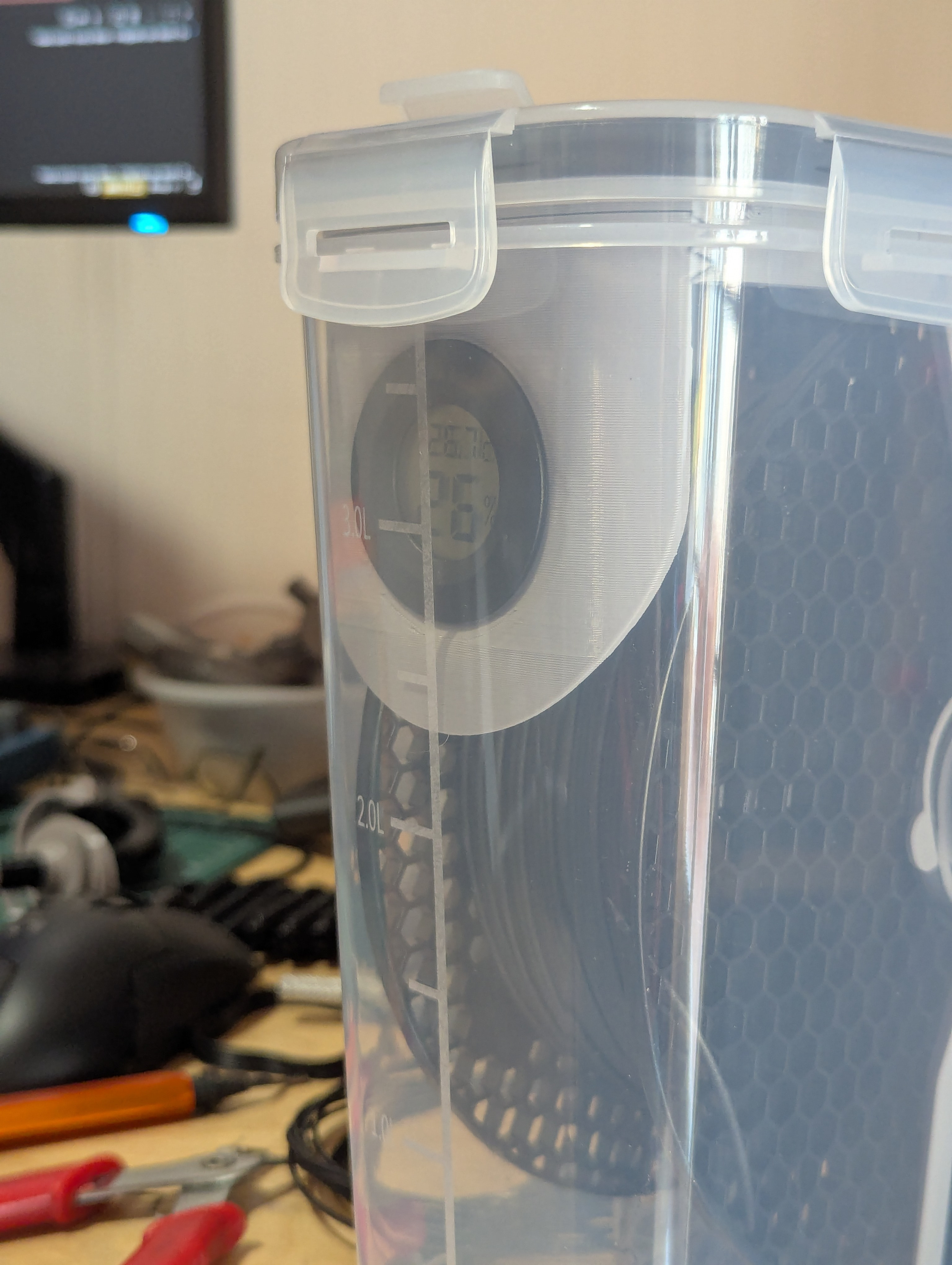 Модульная подставка для гигрометра — сохранит свежесть круп надолго! для 3D принтера