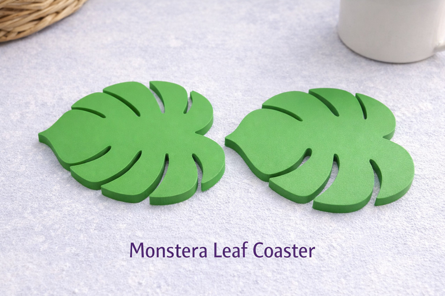 Эстетичные Monstera Leaf Coasters ✨ Идеальное украшение интерьера для 3D принтера