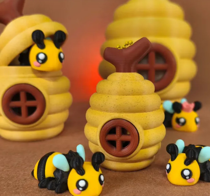 Пчелиный улей 3D модель — без пчёл! 🐝🔍 для 3D принтера