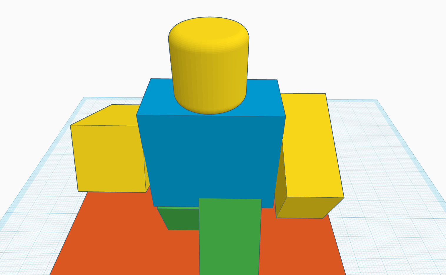 Забавная 3D-модель Roblox Noob ✨ Скачай бесплатно! для 3D принтера