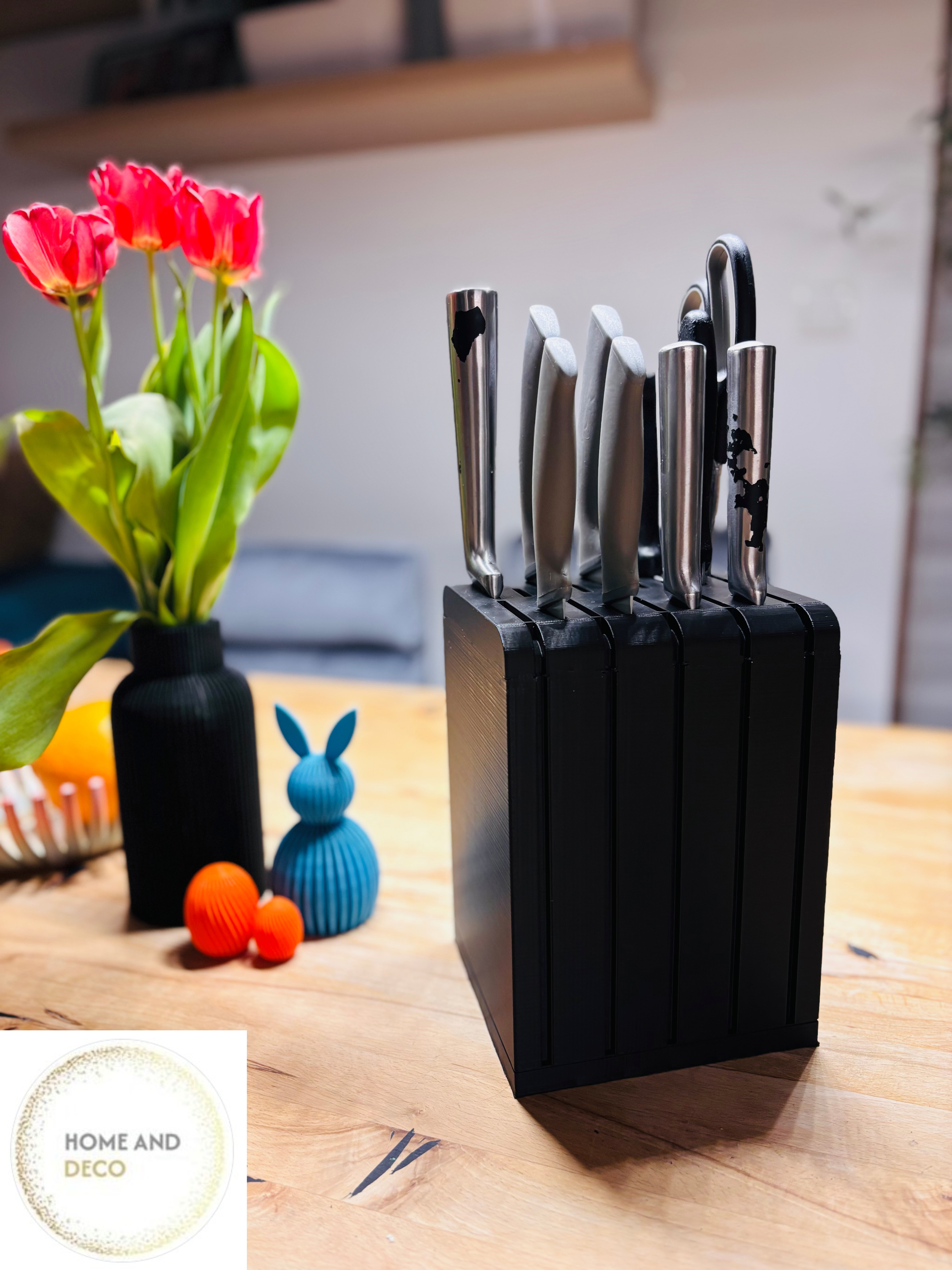 Элегантный держатель ножей — стильная 3D-модель knife holder для 3D принтера