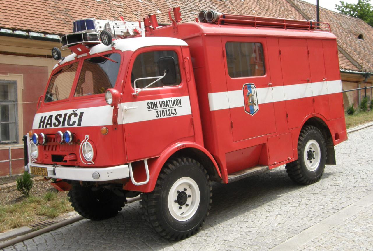 Татра 805 Пожарная Машина в 3D Модели для 3D принтера