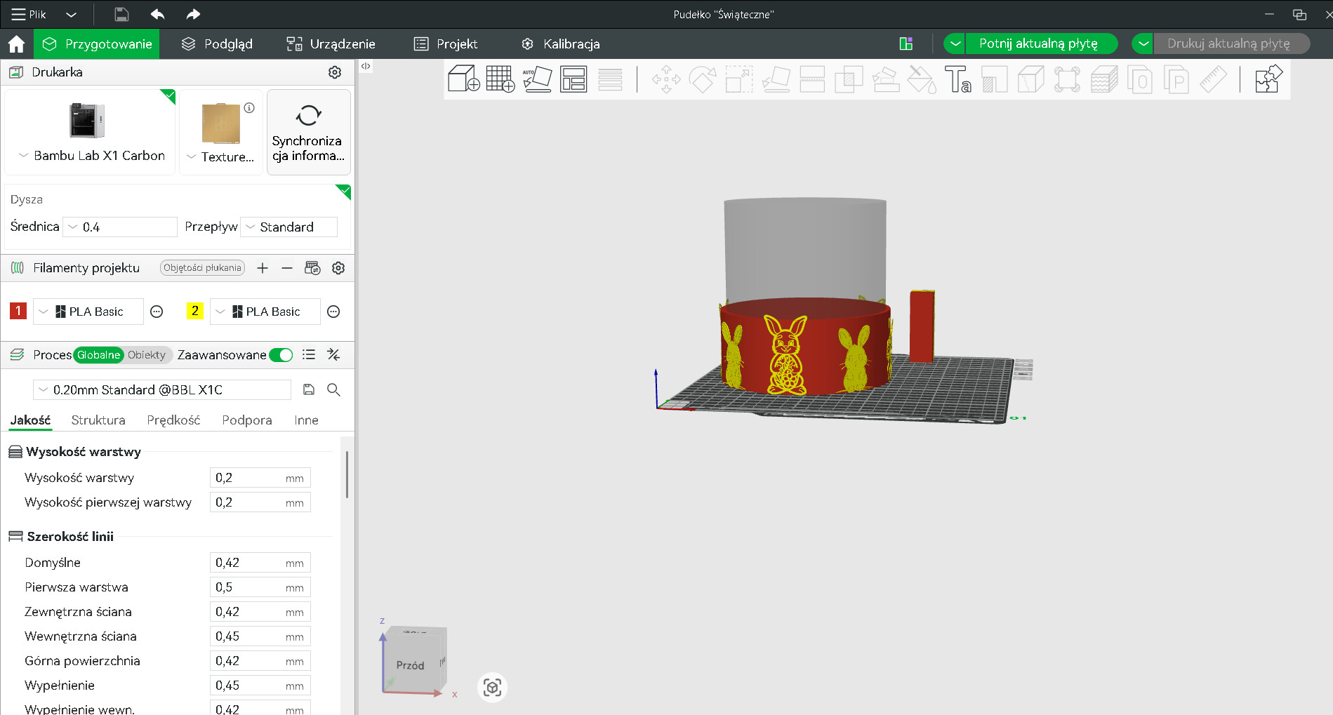 🎄 Очаровательная 3D-модель Box Świąteczny — праздничная упаковка мечты! для 3D принтера