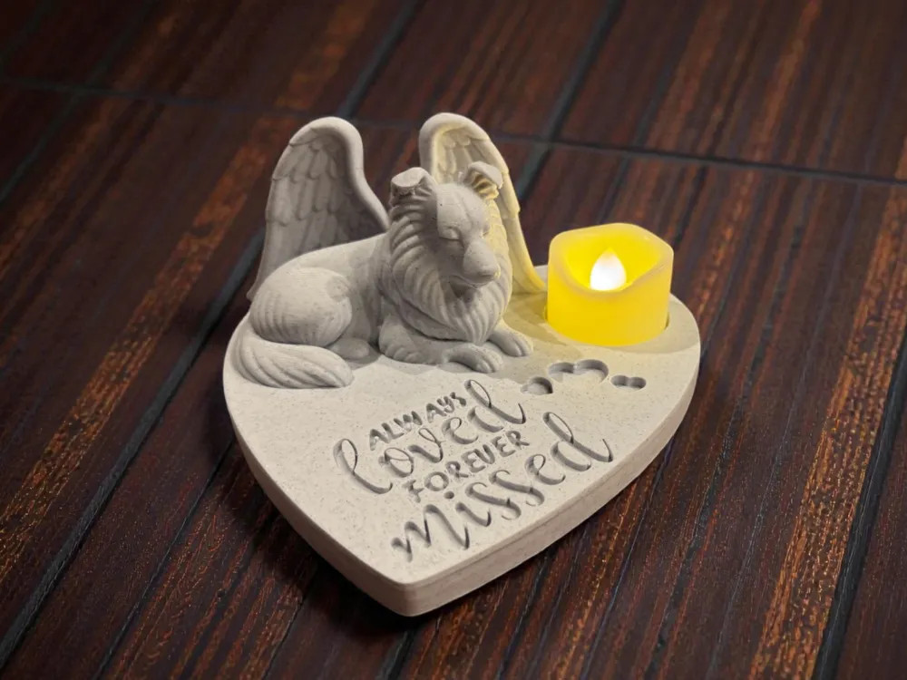 Ангел Шетландский Овчар — Вечная Любовь и Память для 3D принтера