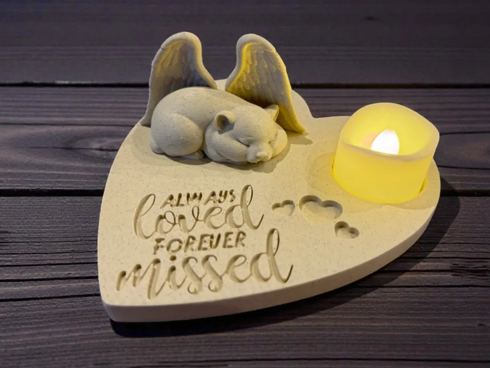 Трогательная статуя Angel Hamster Memoria — вечная память любимому питомцу для 3D принтера