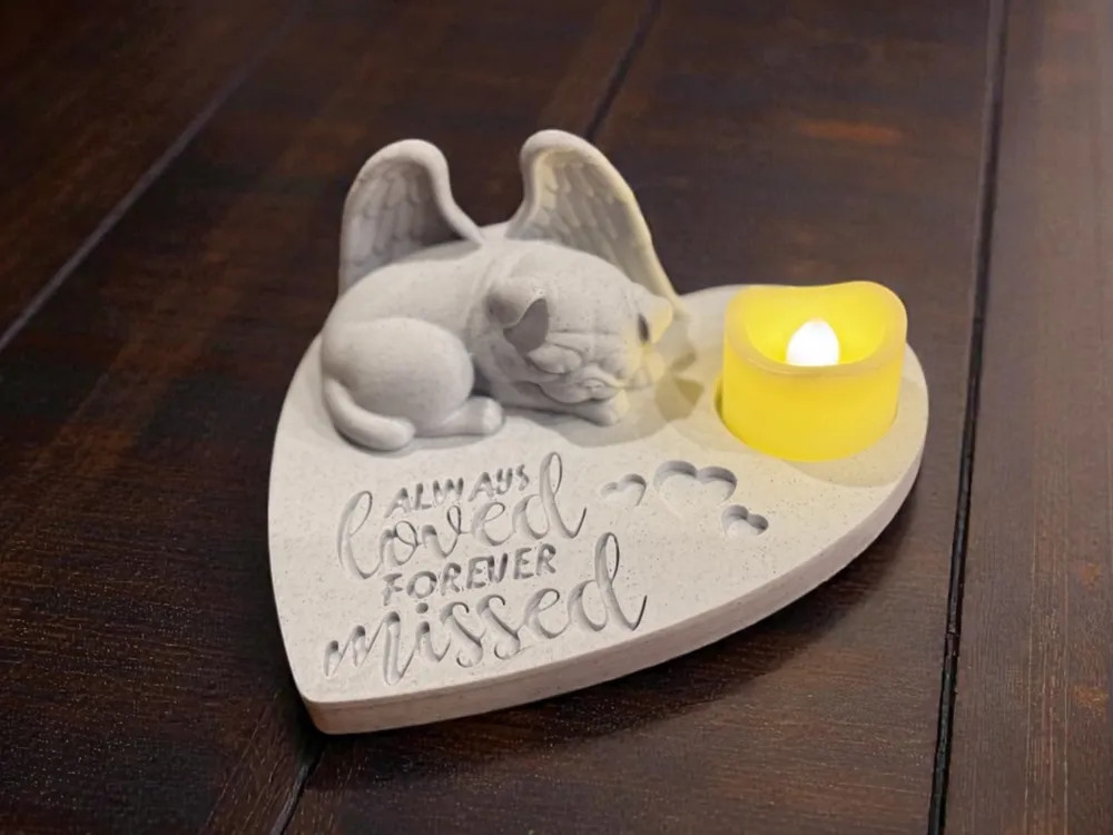 Angel Pug Memoria Statue - Always Loved Forever Missed для 3D принтера