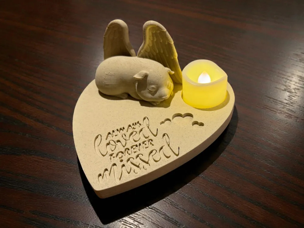 Ангел морская свинка — вечная память и любовь для 3D принтера