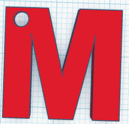 Ключница с буквой М — стильная 3D-модель для 3D принтера