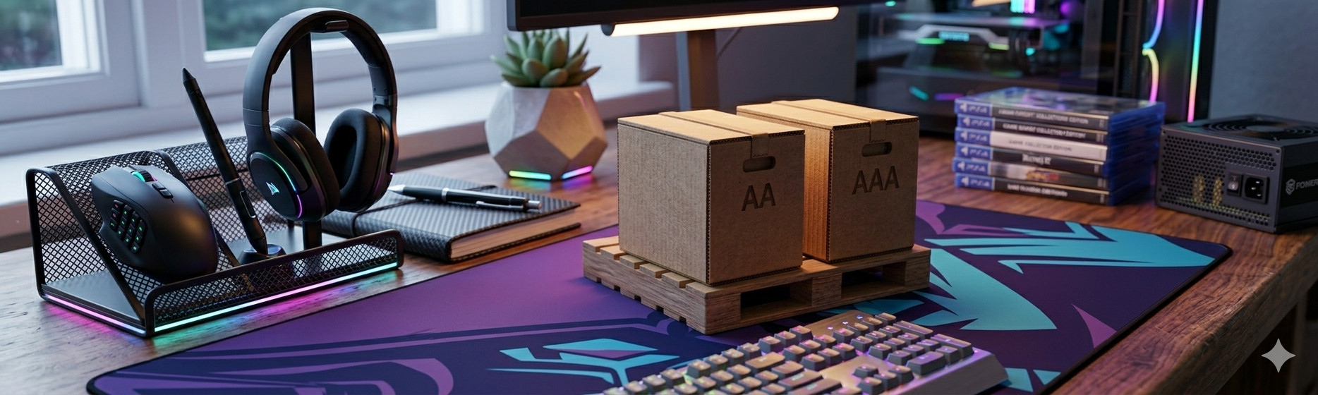 Аккуратное хранение батареек AA/AAA в стильной мини-палете и коробке 📦🔋 для 3D принтера