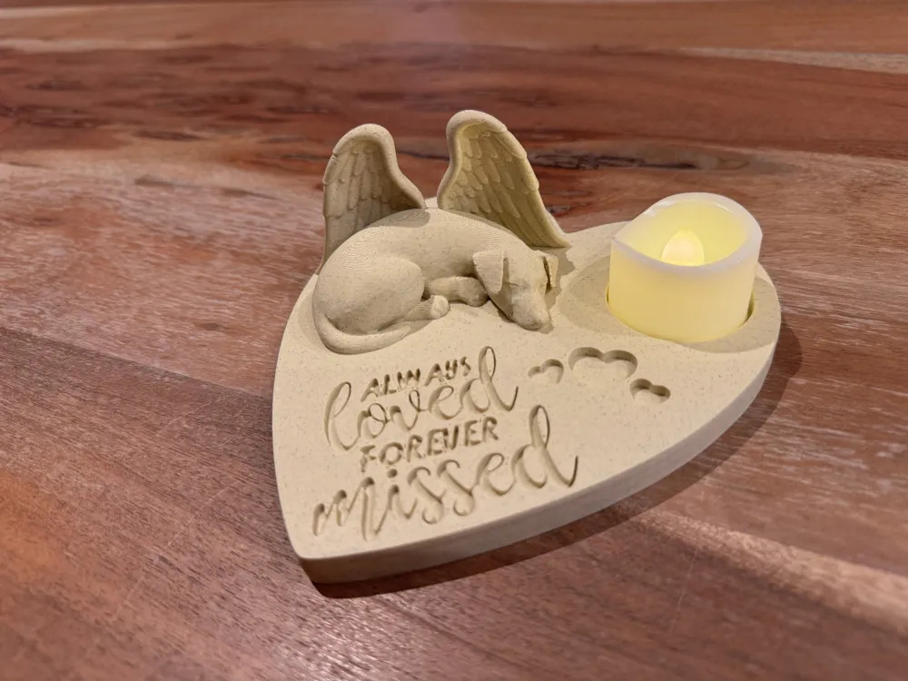 Ангел Джек Рассел мемориальная статуя — любим навсегда для 3D принтера