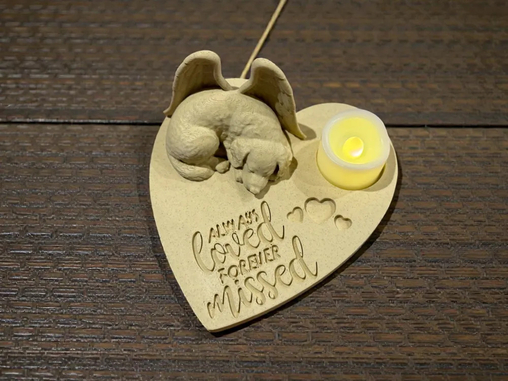 Ангел Золотистый Ретривер — вечная память и любовь 🐕🌍 для 3D принтера