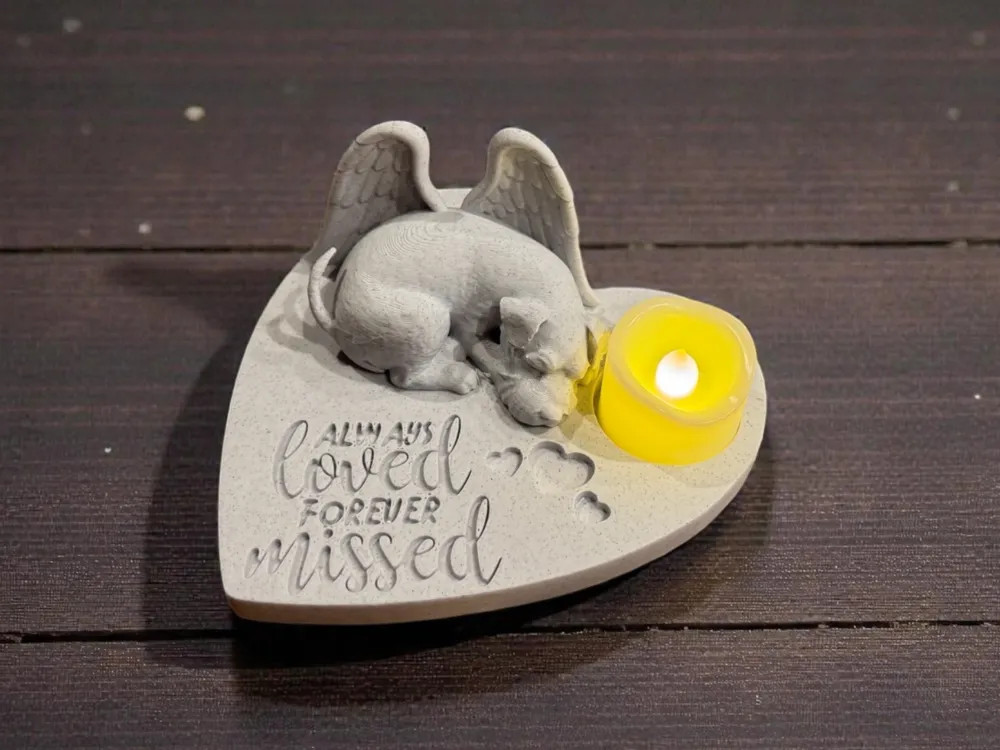 Ангел Шнауцер — Вечная память и любовь 🐾 для 3D принтера