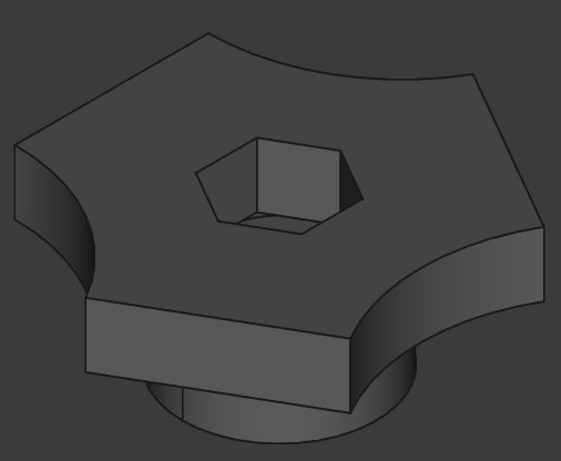 Уникальная 3D-модель Bolt Head to Manual Head для 3D принтера