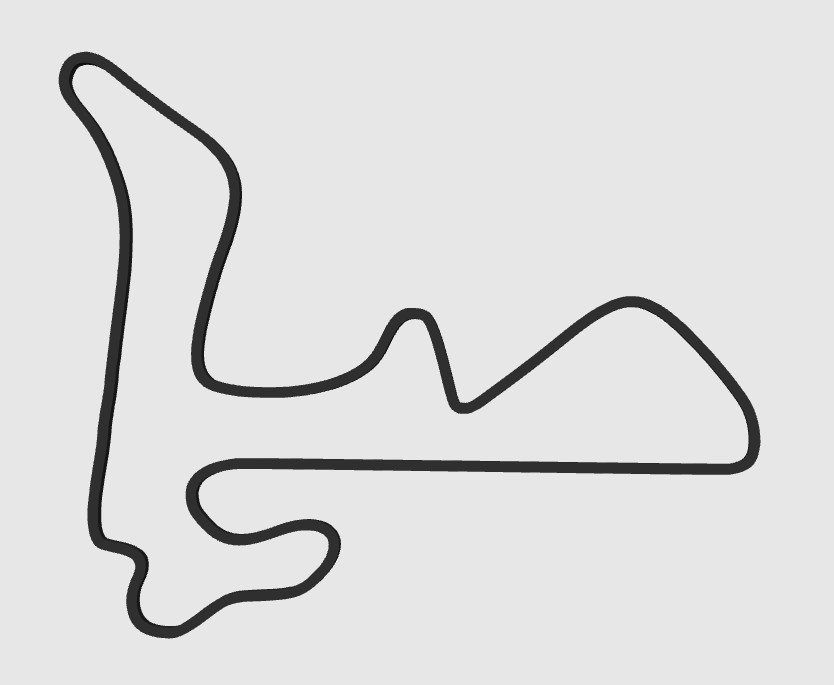 Реалистичная 3D-модель гоночной трассы Velocitta Racetrack для 3D принтера