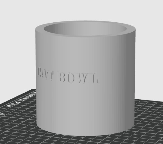 Самодельная миска для кота — уникальная 3D-модель для 3D принтера