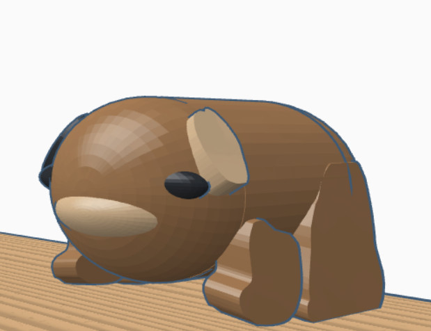 Милая 3D-модель морской свинки — идеальное вдохновение для творчества! для 3D принтера