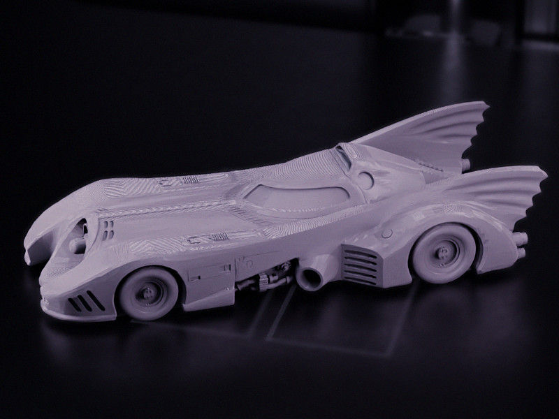 Бэтмобиль в 3D-модели: уникальный дизайн супергероя для 3D принтера