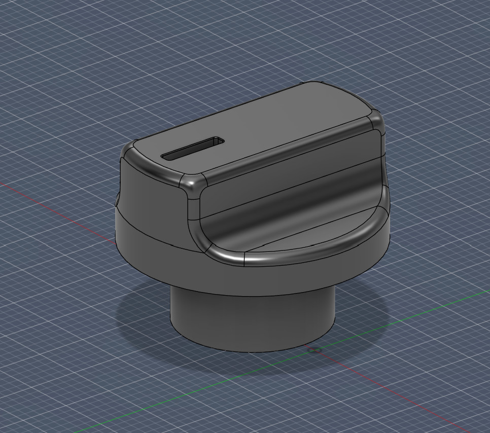 Крутая 3D-модель ручки газовой плиты Stove Fan Knob для 3D принтера