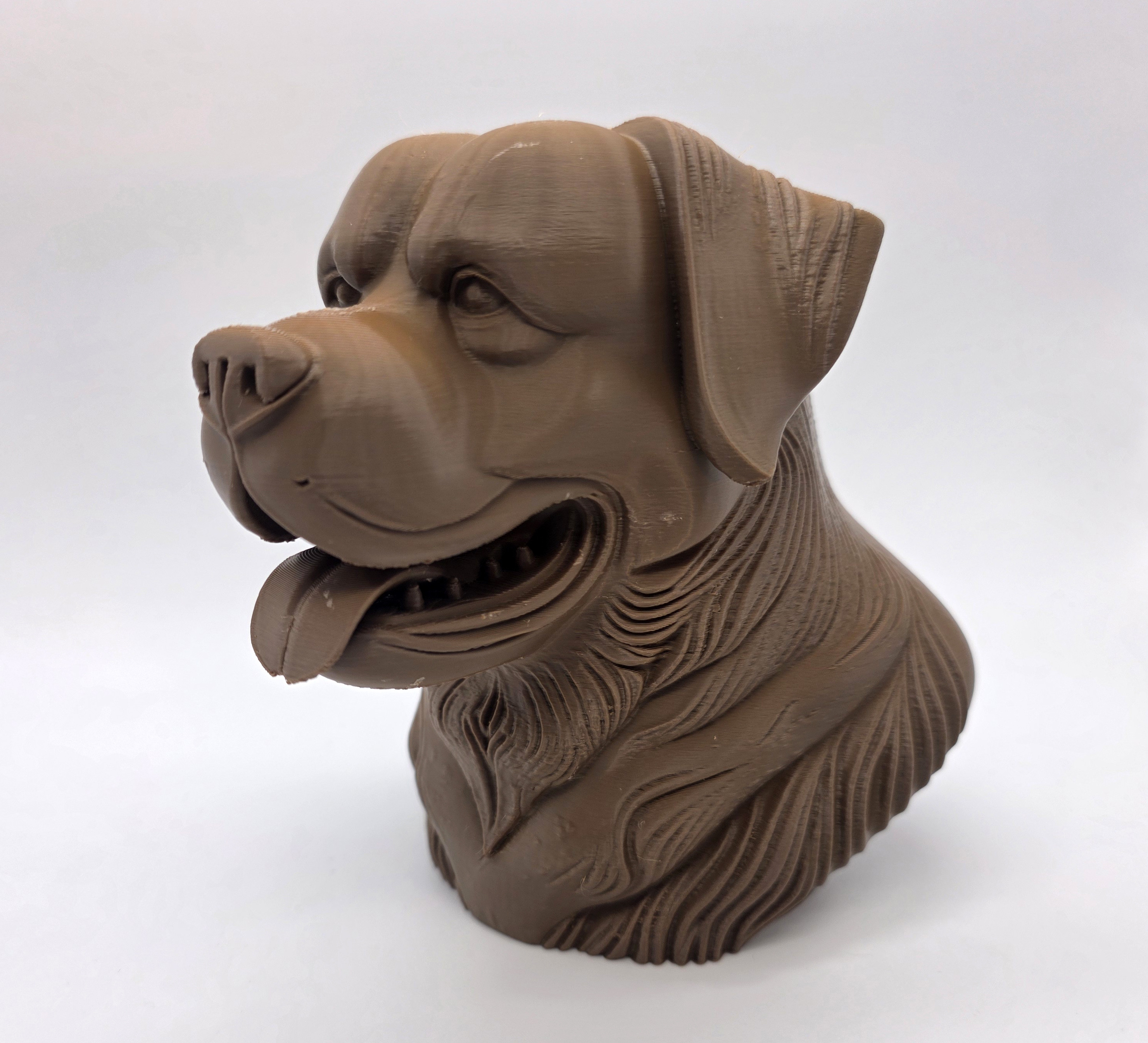 Улыбающийся ротвейлер бюст 3D 🐕🔥 для 3D принтера