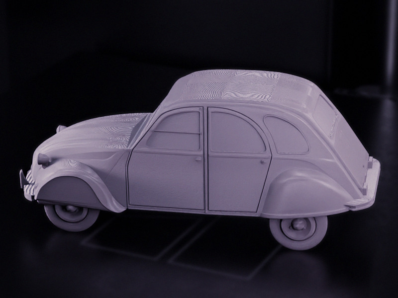 Классика ретро-автомобилей: Citroen 2CV в 3D для 3D принтера