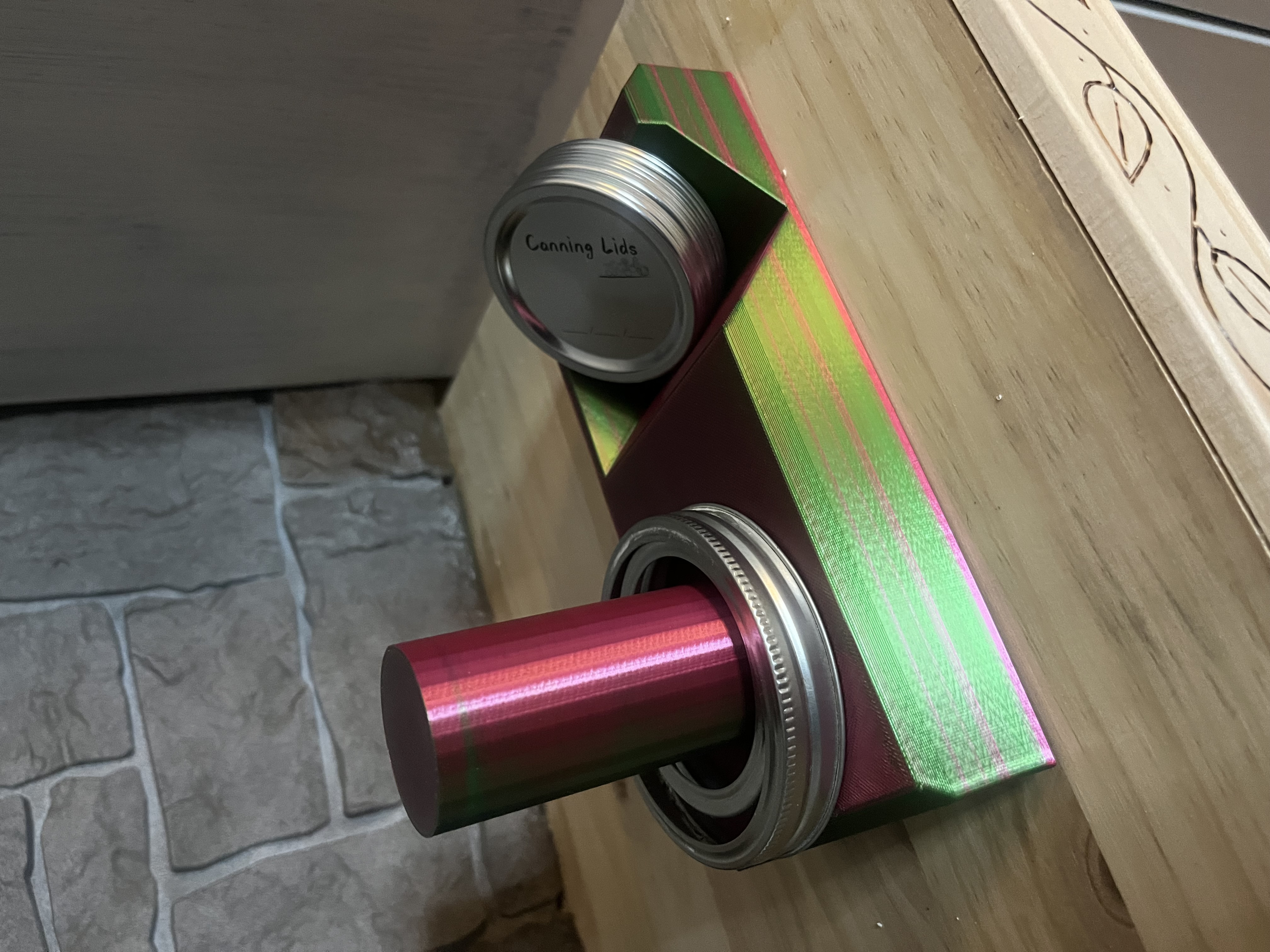 Удобный органайзер крышек для консервирования для 3D принтера