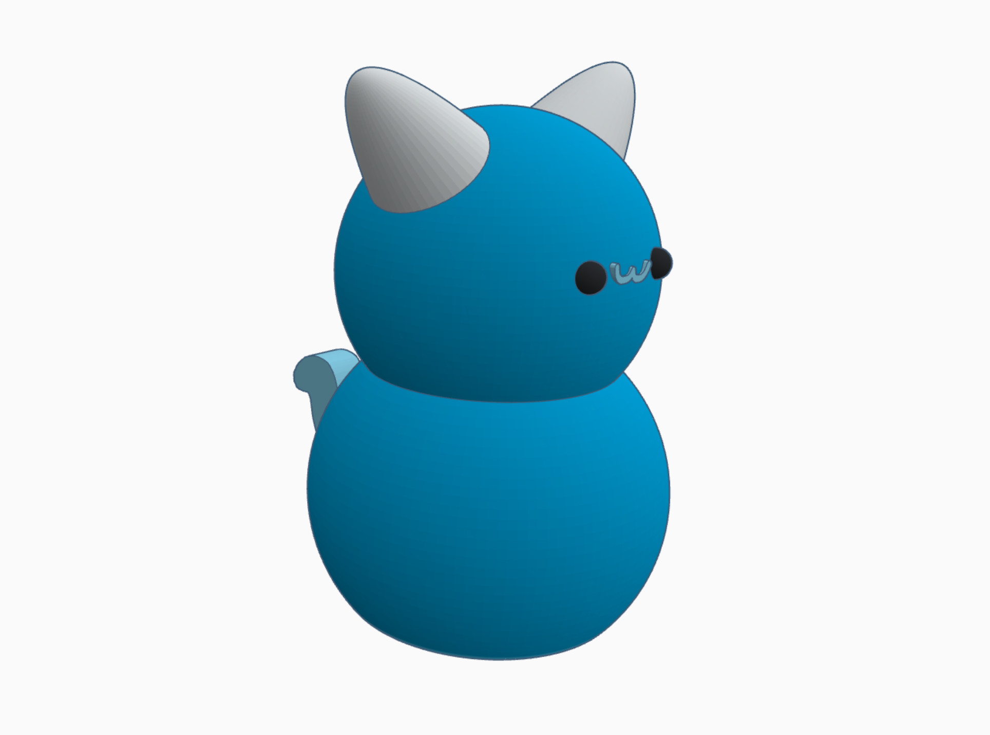 Милая 3D-моделированная кошечка — Cute Kitty для 3D принтера