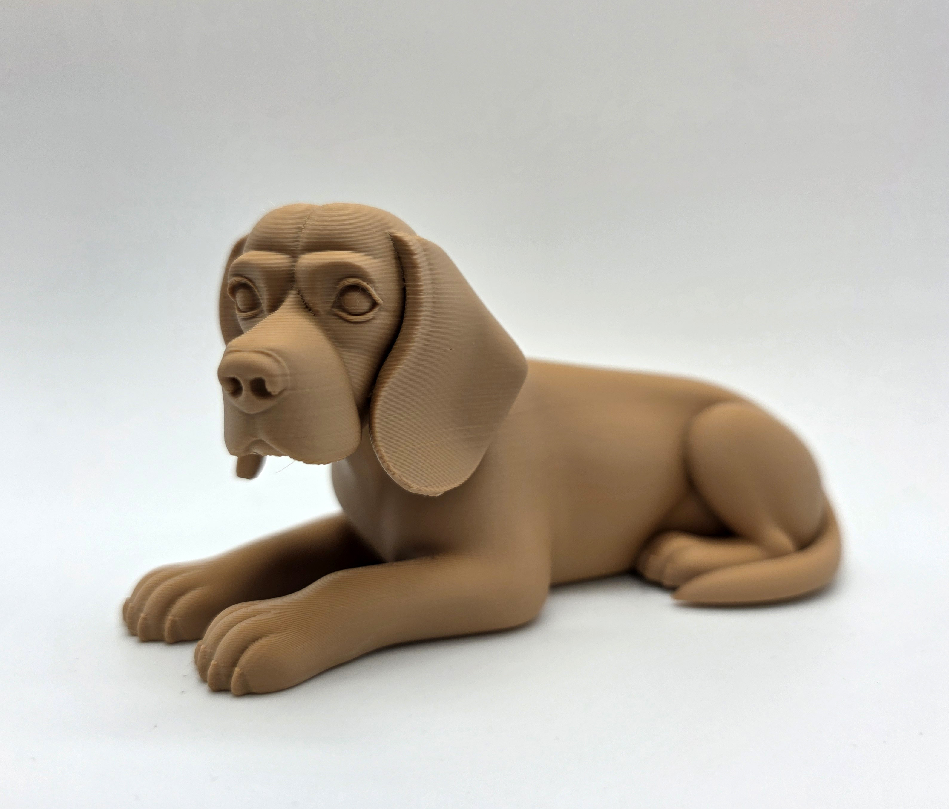 Реалистичная 3D-модель спящего бигля для 3D принтера