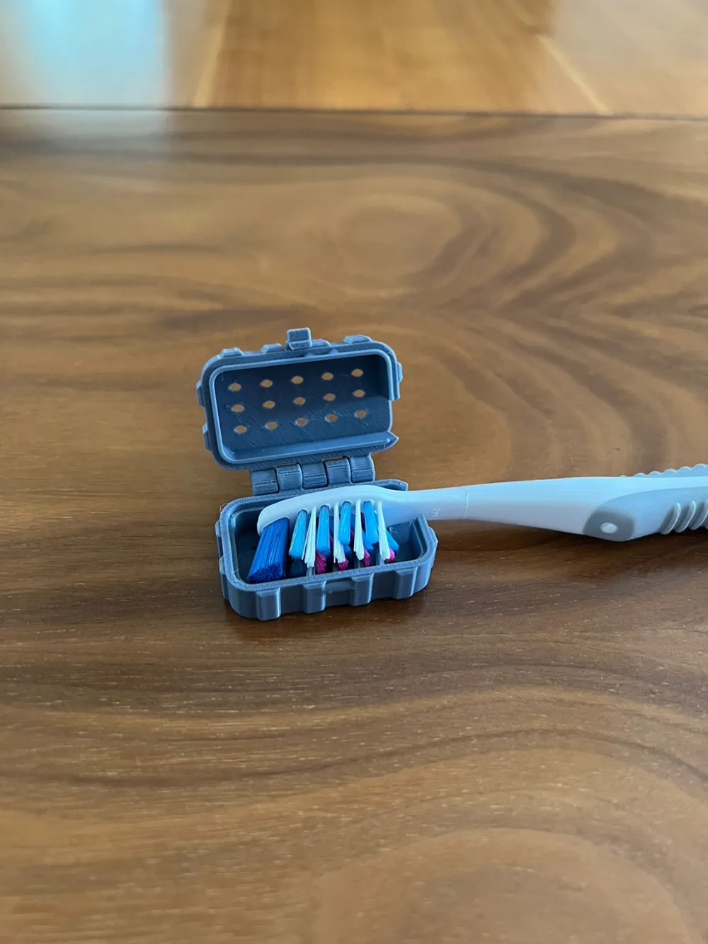 Удобная дорожная зубная щетка чехол ✈️ 3D модель Toothbrush Travel Case для 3D принтера