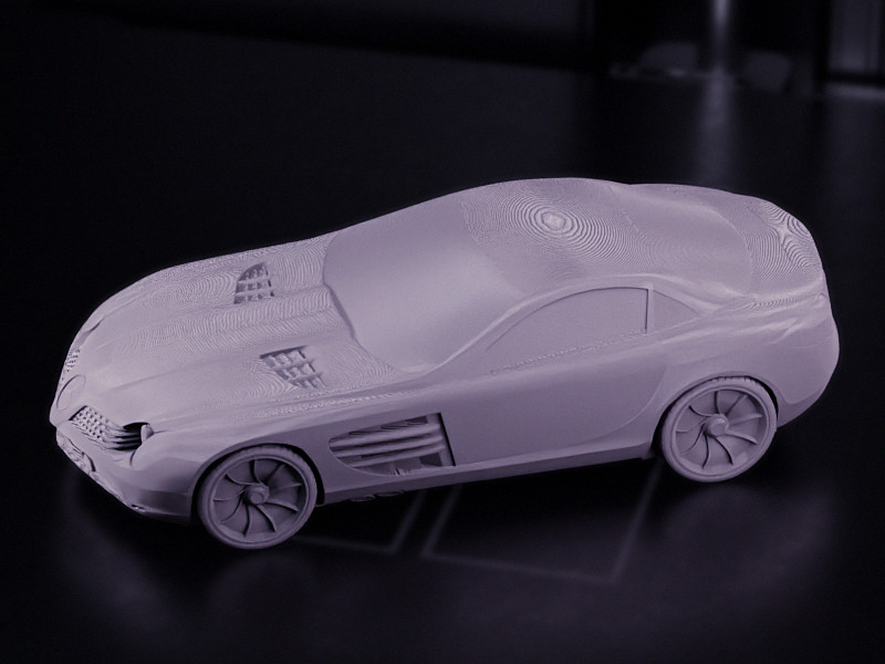 Потрясающая 3D-модель Mercedes-Benz SLR McLaren для 3D принтера
