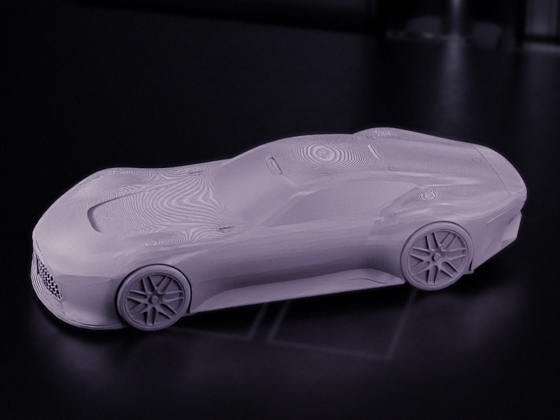 Скачайте бесплатную 3D-модель Mercedes-Benz Vision GT для 3D принтера