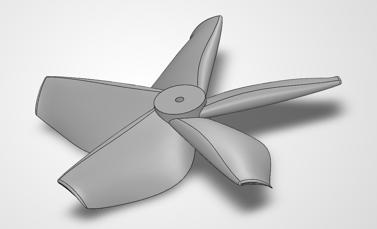 3D-модель вентилятора Ø2мм для микроэлектродвигателя для 3D принтера