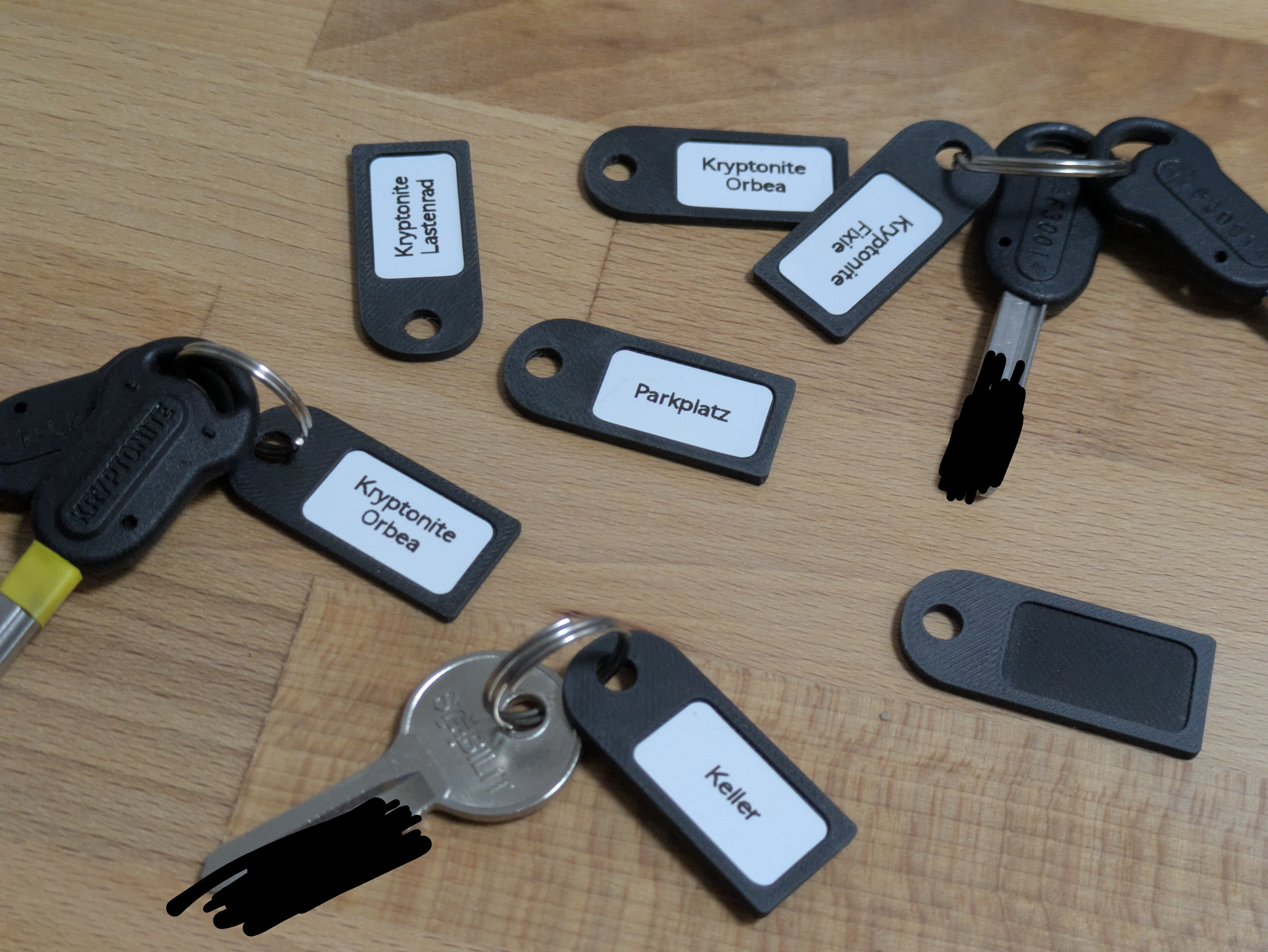 Трендовый ключник "Labeled" — уникальный аксессуар для каждого ключа для 3D принтера