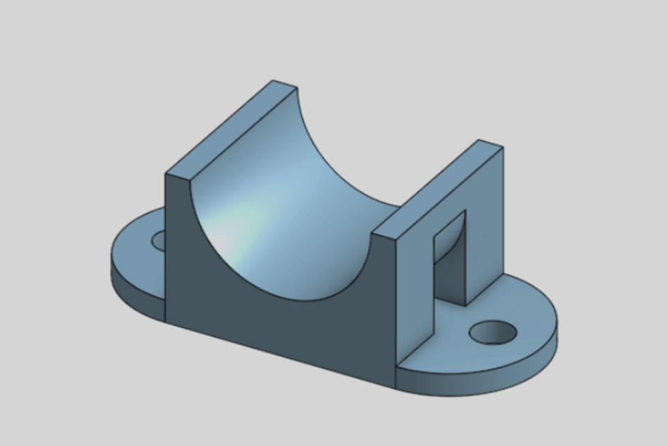 Кронштейн тормозной магистрали переднего крыла мотоцикла в 3D для 3D принтера
