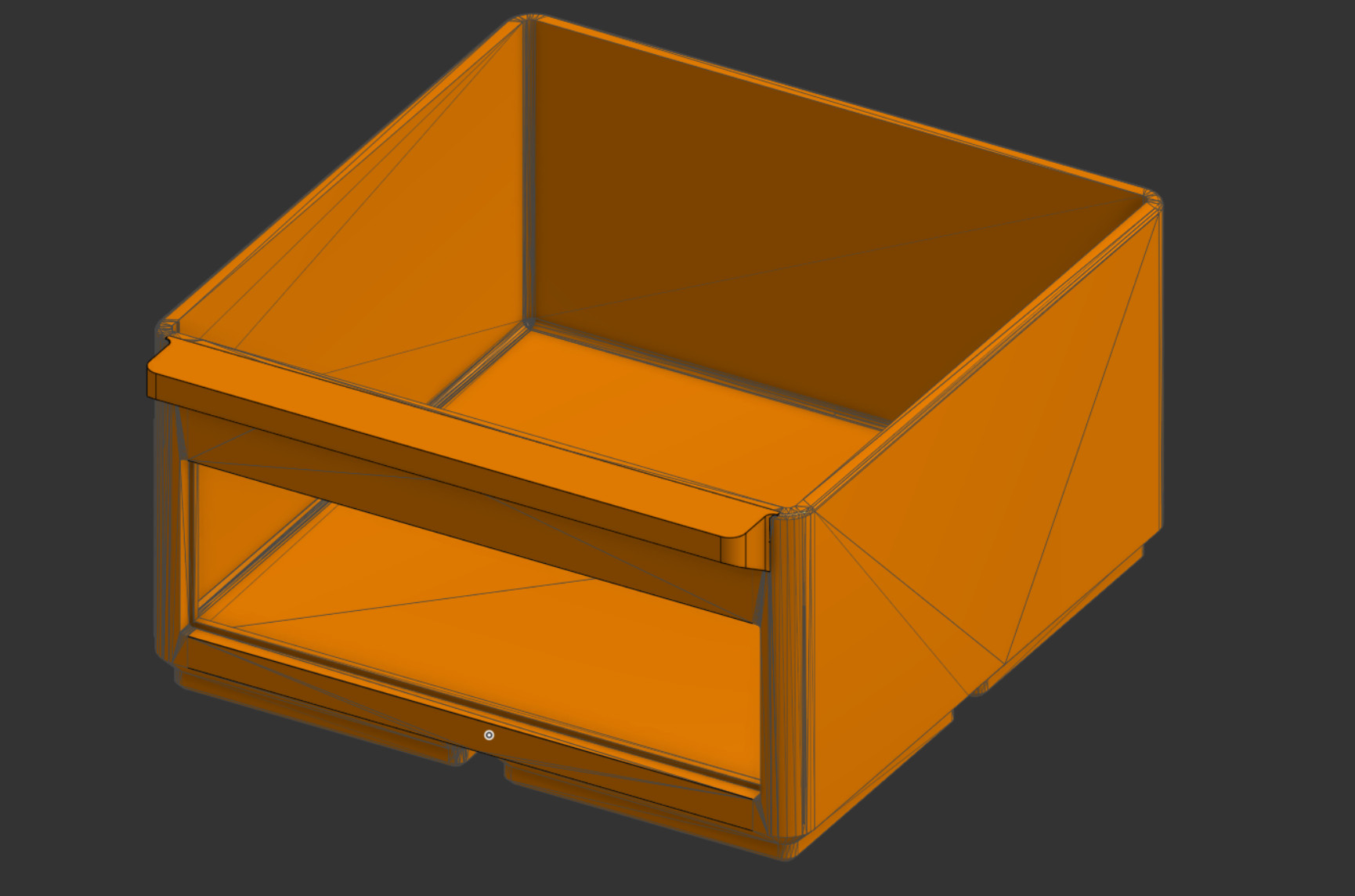Модульная система хранения Gridfinity — выдвижной ящик с окошком для предметных стекол для 3D принтера