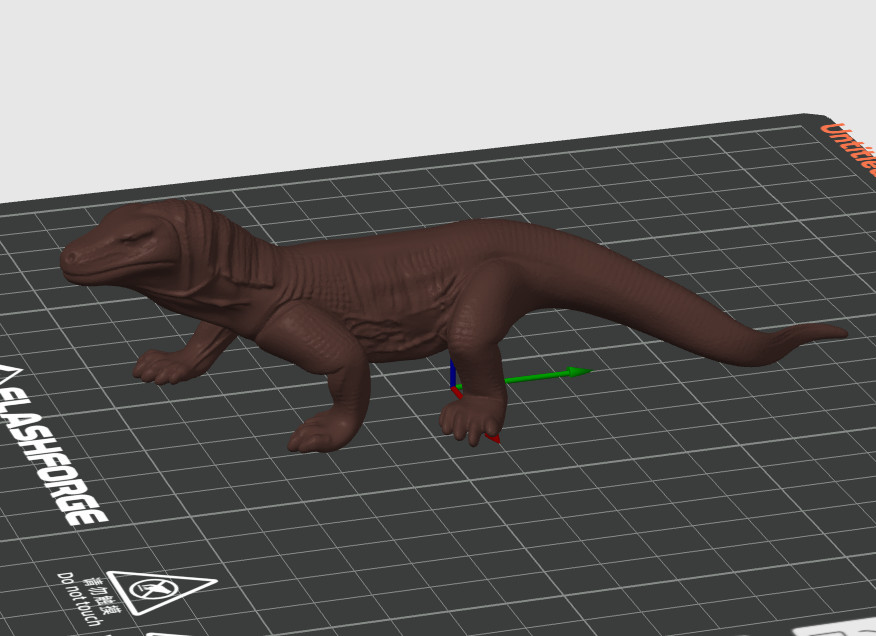 Реалистичная 3D-модель комодского дракона 🐉 для 3D принтера