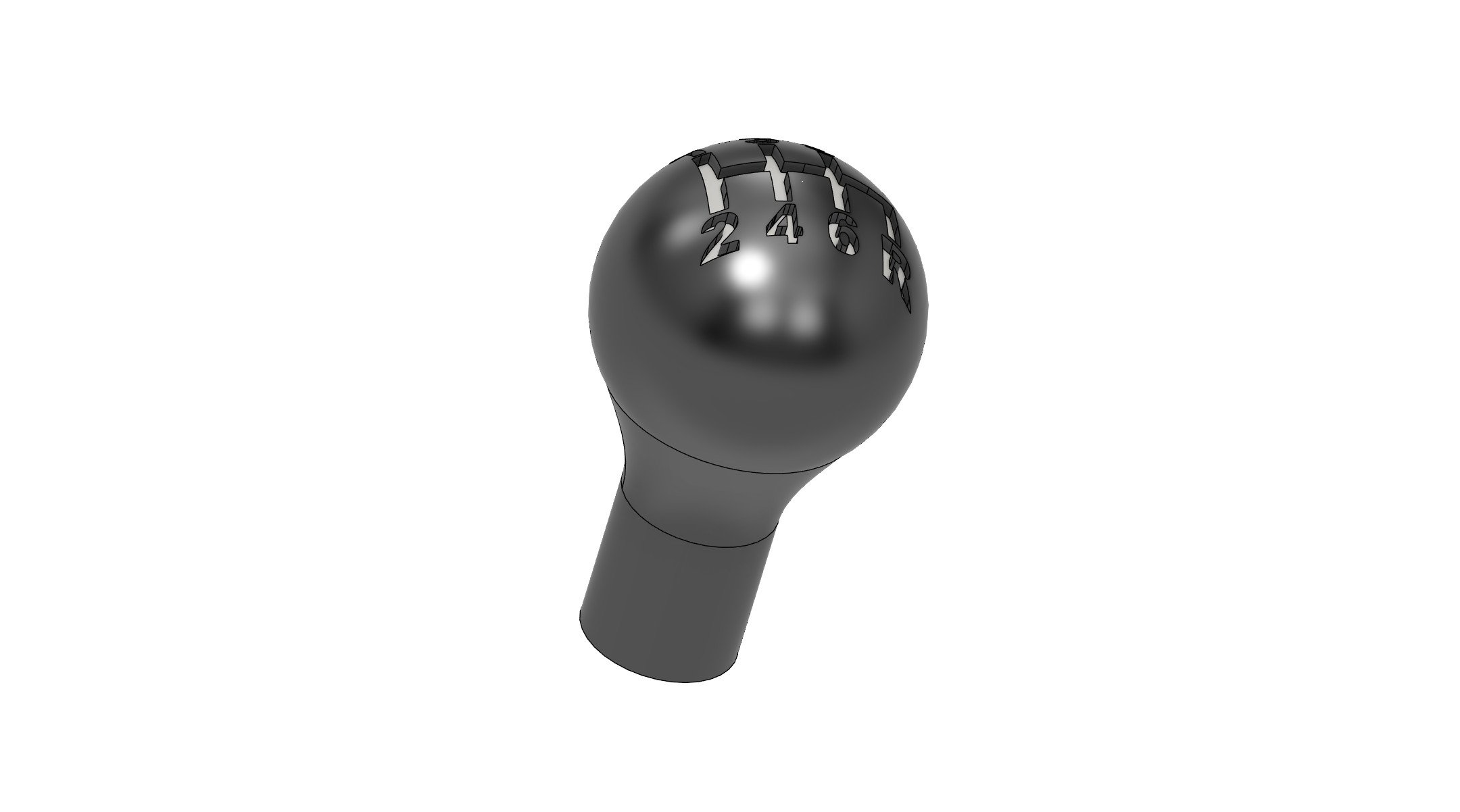 Крутая 3D-модель рычага переключения передач Shift Knob для 3D принтера