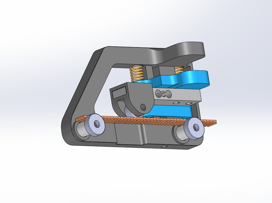 Точная 3D-модель GT2 ремня 6 мм с датчиком натяжения для 3D принтера