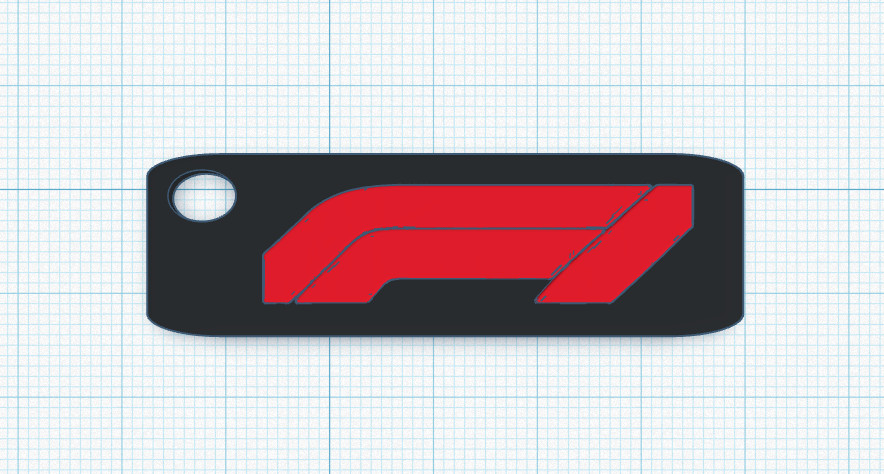 Ключница F1 Keychain V2 — идеальный подарок автолюбителю для 3D принтера