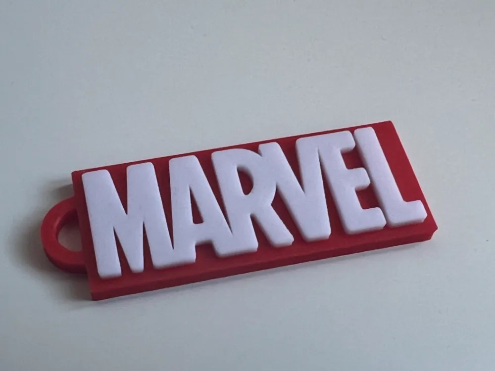 Эксклюзивная Marvel Logo Keychain 3D Модель для 3D принтера