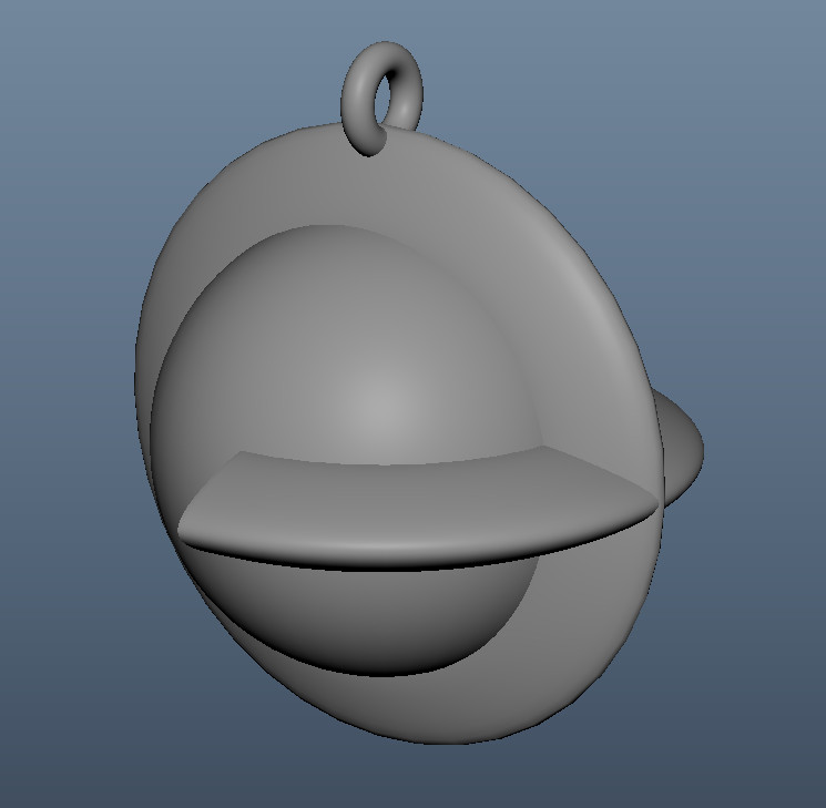 Красивая N-образная 3D модель подвески "N Necklace" для 3D принтера