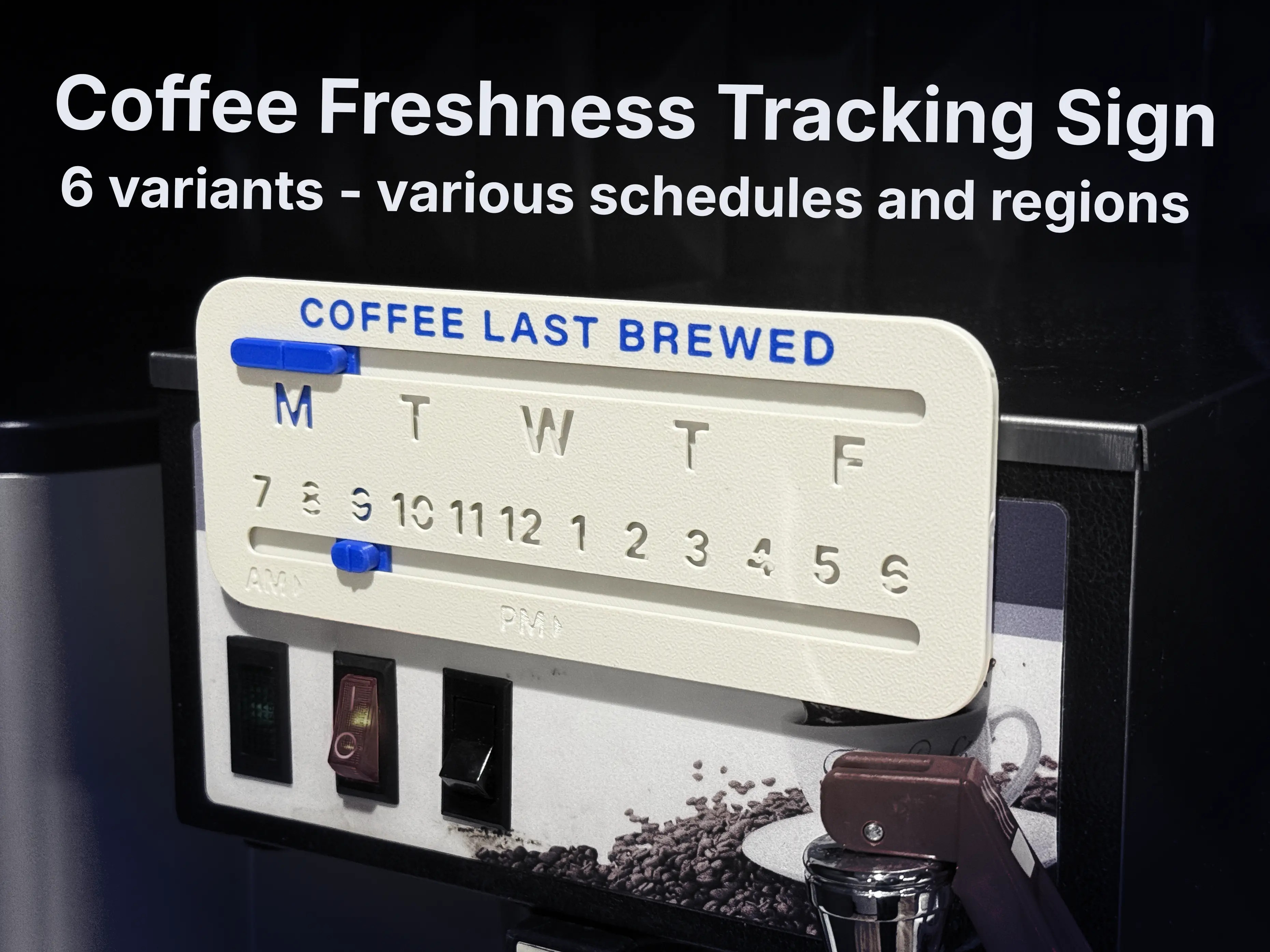 Отслеживай свежесть кофе стильно! 🌟 Скачай 3D-модель знака свежести для 3D принтера