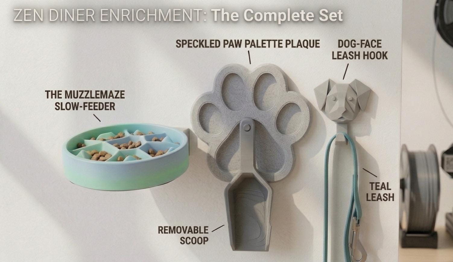 Полная коллекция ZEN DINER ENRICHMENT — наслаждайтесь уютной атмосферой сейчас! для 3D принтера