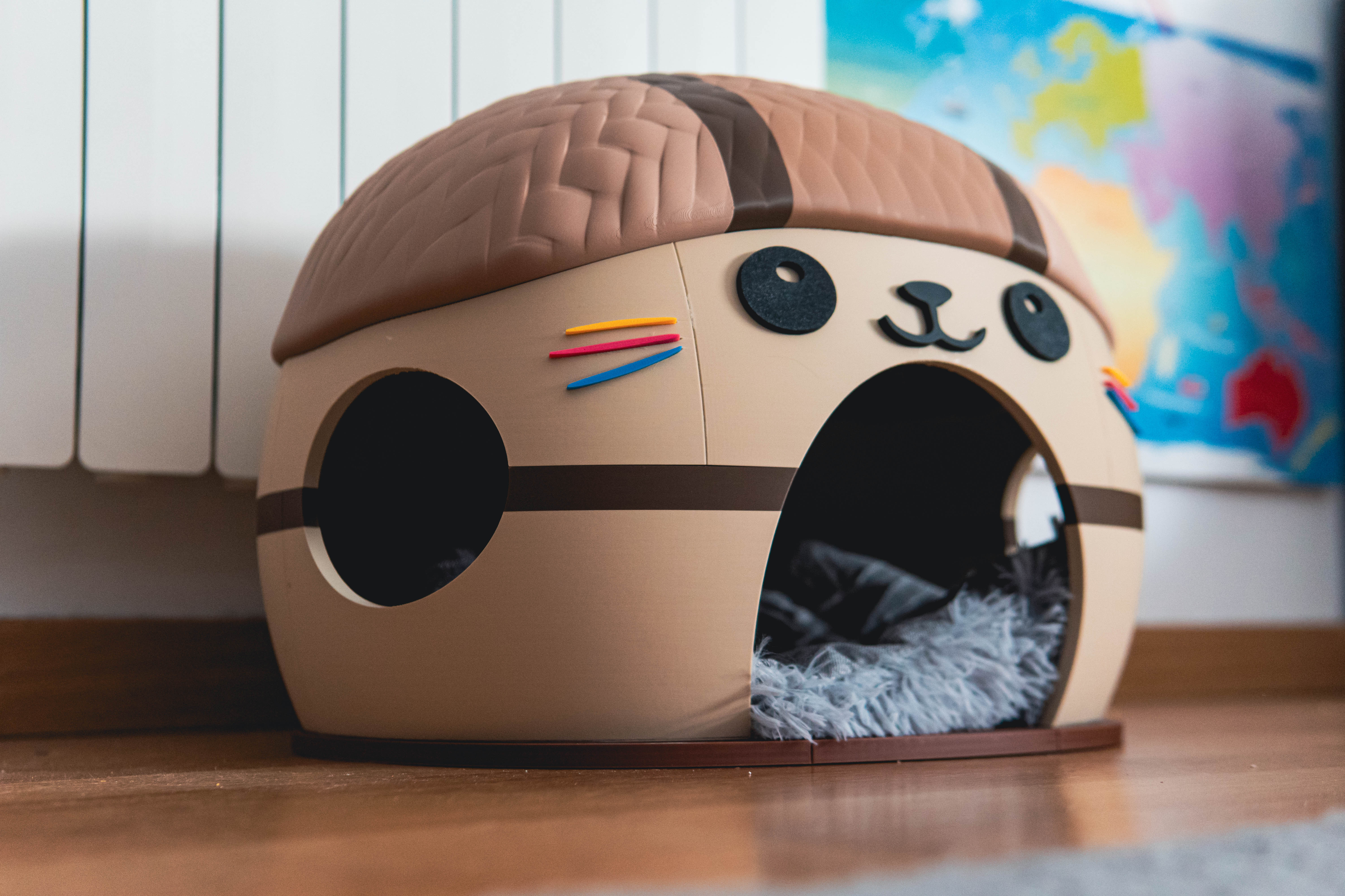 Кавайный домик для кота — уютное убежище питомца для 3D принтера