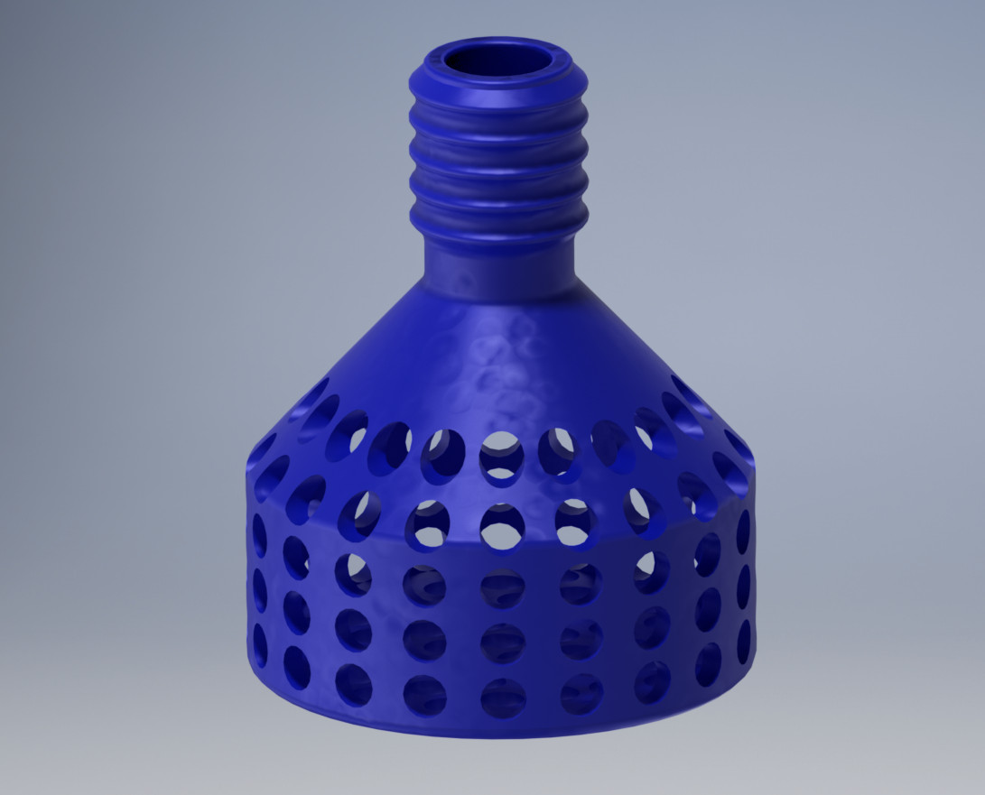 3D Модель Аквариумного Фильтра с Подключением Шланга для 3D принтера