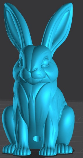 Пасхальный кролик на зубочистке — оригинальная 3D-модель для 3D принтера