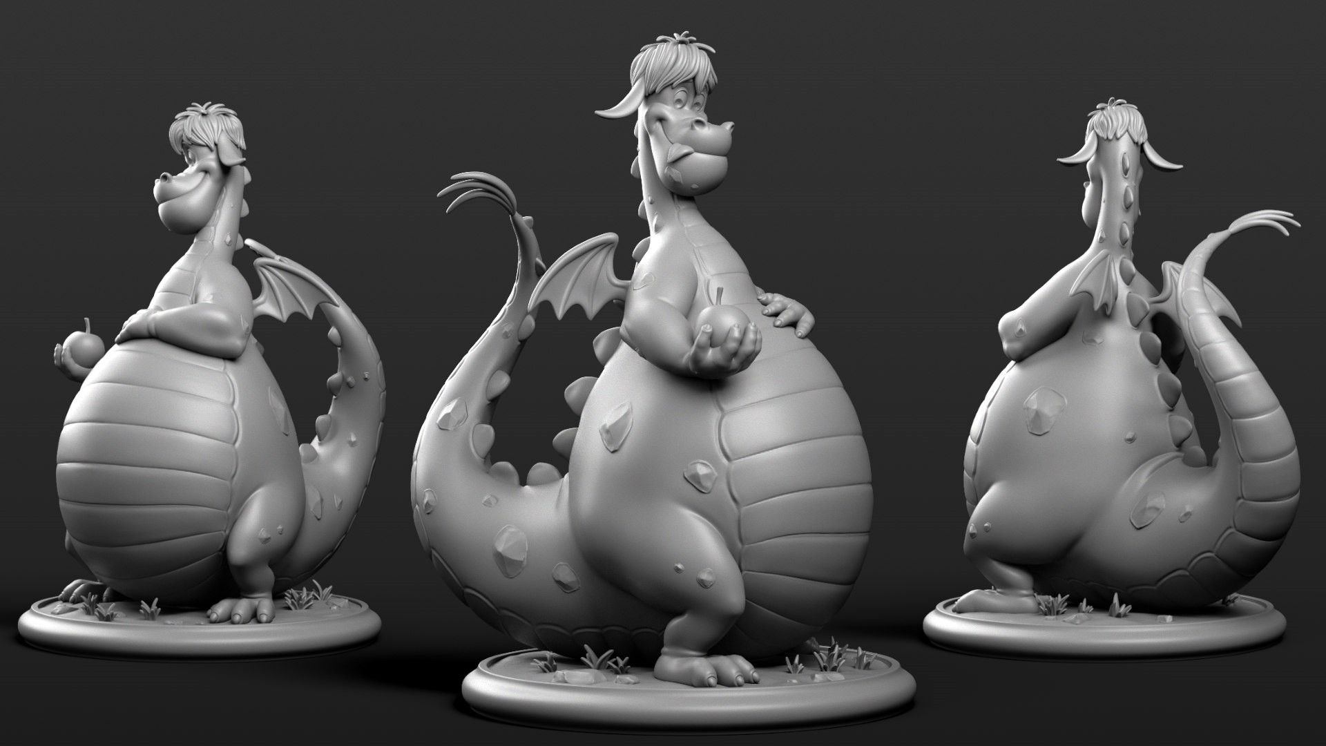 Elliott the Dragon — готовая к печати 3D-модель дракона для 3D принтера