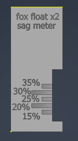 Точная настройка подвески Fox Float X2 Sag Meter для 3D принтера