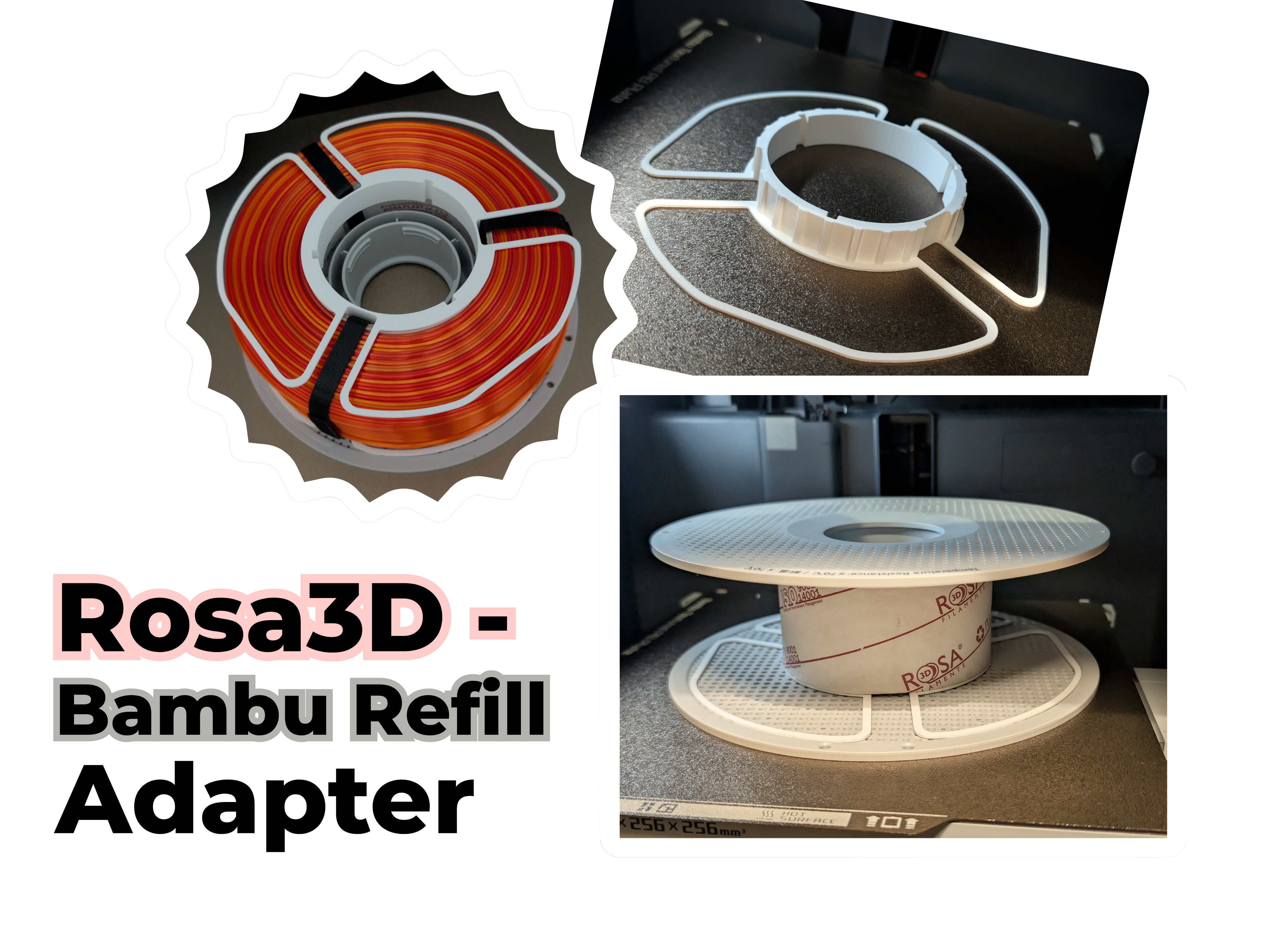 Rosa3D Refill Adapter for Bambu Lab для 3D принтера