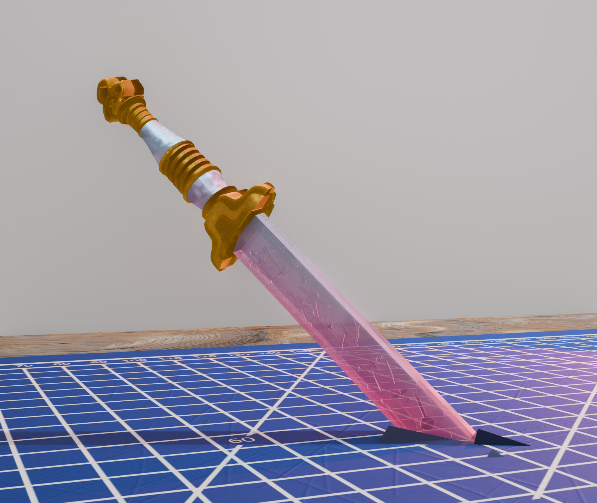 Крутая KPop меч-демон охотника брелок 3D-модели для 3D принтера