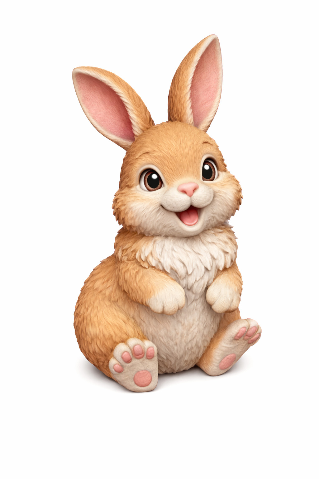 Крошечный кролик внутри пустого яйца — идеальная 3D-модель для 3D принтера